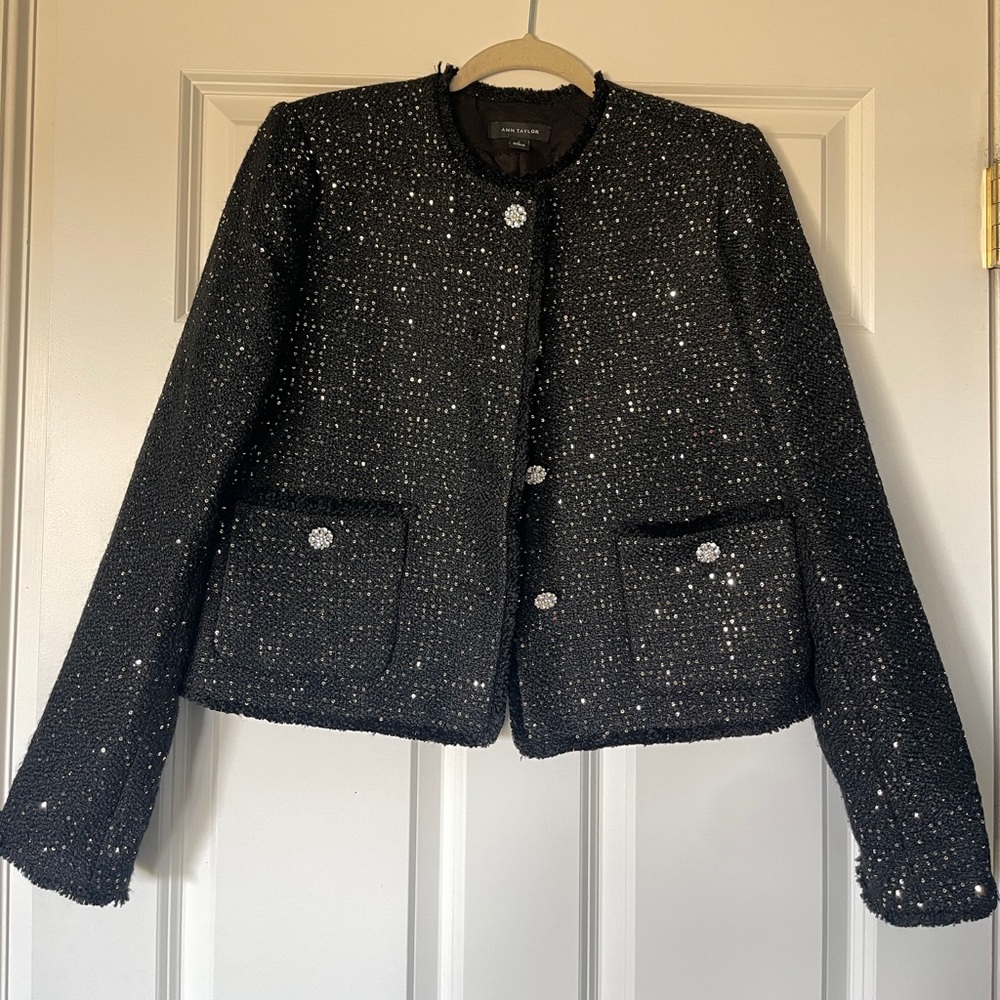 Ann Taylor Sequin Blazer (skirt sold separately)
